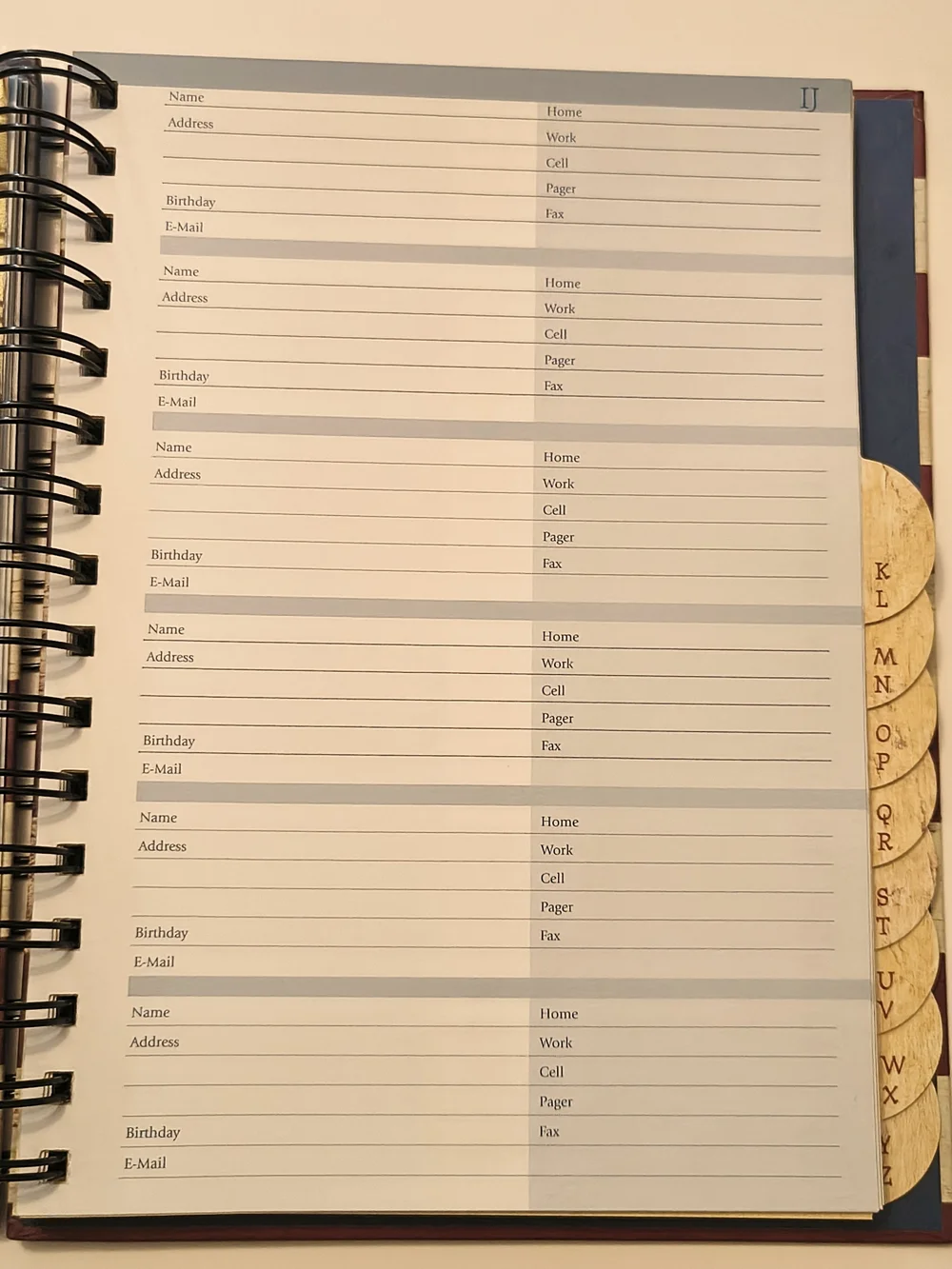 American Flag Address Book